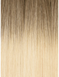 Tissage lisse russe premium Ombré Latte Cendré