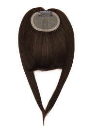 Frange à Clips Noir en Cheveux Naturels