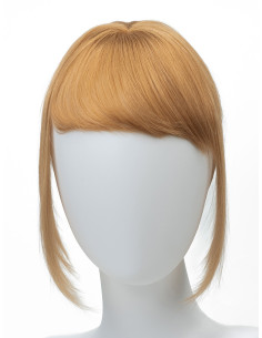 Frange à clip extension de cheveux Châtain Clair Irisé