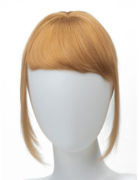 Frange à clip extension de cheveux Châtain Clair Irisé