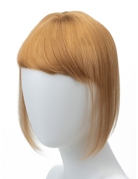 Frange à clip extension de cheveux Châtain Clair Irisé