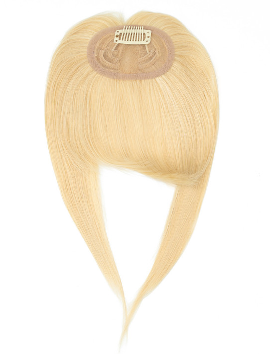 Frange à Clip #22 Blond Clair – 100 % Cheveux Naturels Remy Hair