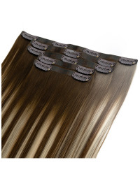 Extensions à Clips Seamless Ombré Châtain en Remy Hair