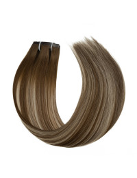 Extensions à Clips Seamless Ombré Châtain en Remy Hair