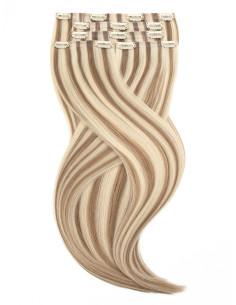 Extensions à Clip Balayage Miel Platine cendré - 50cm, 100gr