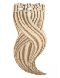 Extensions à Clip Balayage Miel Platine cendré - 50cm, 100gr