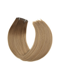 Seamless Clip-in Extensions Rooted Bronde - 100 % Remy Echthaar