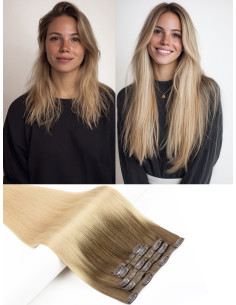 Extensions à Clips Seamless – Le plus grand choix de couleurs en 100 % Remy Hair