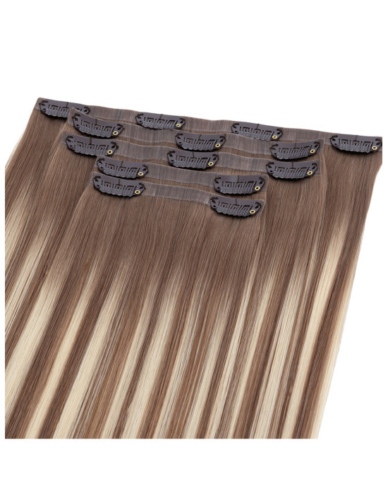 Seamless Clip-in Extensions Balayage Sandy / 100 % Remy Echthaar