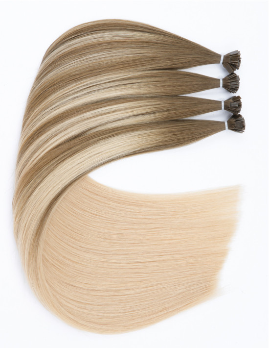 Extension Kératine 9A/60A : ombré sable cendré 25 g 50 cm