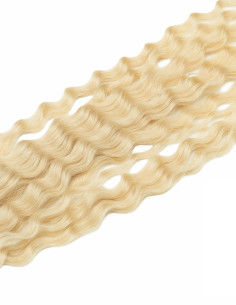 Welliges Extensions zum Kleben - Echthaar Extensions zum Bestellen 2