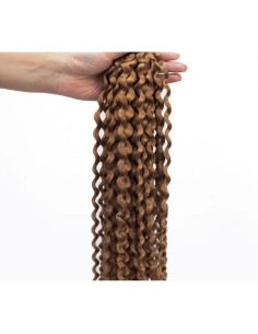 Welliges Bondings - Echthaar Haarverlängerung 50 cm 2