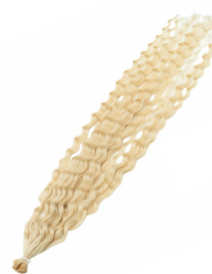Welliges Bondings - Echthaar Haarverlängerung 50 cm 2
