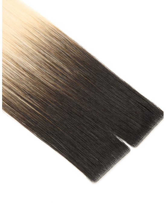 Extensions adhésives Invisibles Ombré Noir Platine Intense