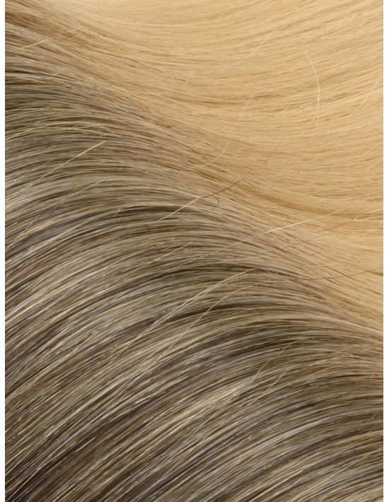 Unsichtbare Ombre-Haarverlängerung Balayage Mocca