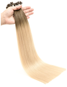 Bonding Extension Ombré Hair Latte Cendré - Keratin Echthaarverlängerung
