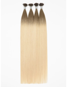 Bonding Extension Ombré Hair Latte Cendré - Keratin Echthaarverlängerung 2