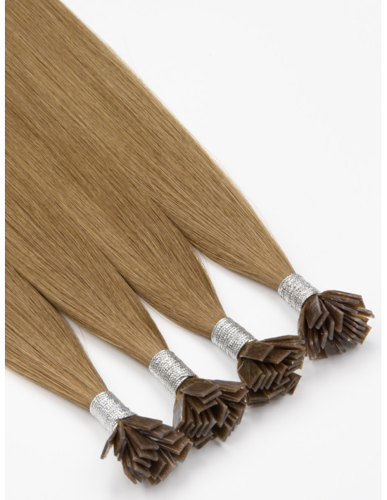 Extension à chaud - Couleur Unie - Cheveux Brun Clair Cendré