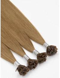 Extension à chaud - Couleur Unie - Cheveux Brun Clair Cendré