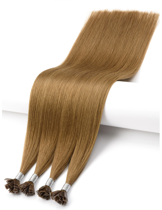 Extension à chaud - Couleur Unie - Cheveux Brun Clair Cendré