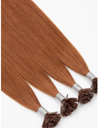 Extension Kératine - Cheveux Naturels couleur unie Ginger 59