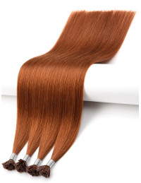 Extension Kératine - Cheveux Naturels couleur unie Ginger 59