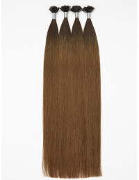 Extensions Keratin Bondings Ombré Dark Kastanienbraun
