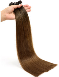 Mèche Extension Ombré Hair Brun Foncé Noisette - Qualité Pro