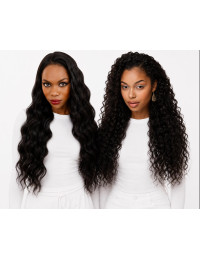 Tape Extensions gewellt/gelockt Deep Espresso Brown #1B | Extens Hair