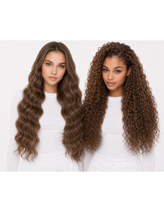 Keratin Bondings Kastanienbraun #4 gewellt/gelockt | Extens Hair 2