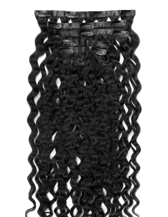 Clip-in Extensions seamless - 50 cm 110 g lockig oder gewellt | Extens Hair