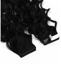 Gewellte Tape Extensions Jet Schwarz #1 | Extens Hair