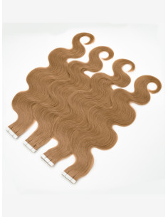 Extensions Adhésives Ondulées / Bouclées 50 cm en Cheveux Naturels Remy Hair – Old Money Blonde #6