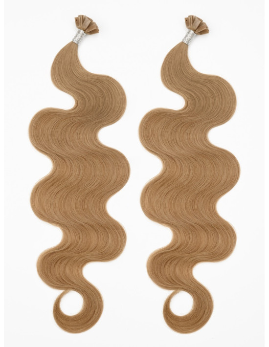 Gewellte Keratin Extensions Kastanienbraun #6 | Extens Hair