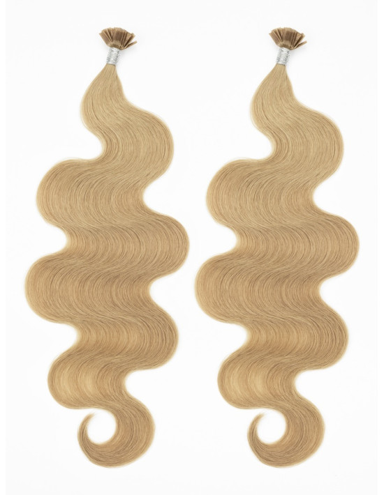 Keratin Bondings Karamellblond #16 gewellt oder gelockt | Extens Hair