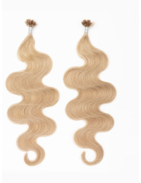 Gewellte Bondings Haselnussbraun #8 – 50 cm | Extens Hair