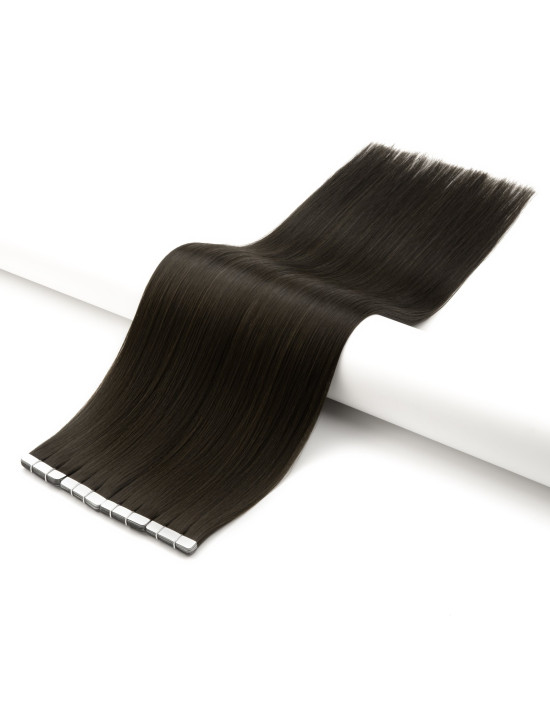 Tape Extensions 50 cm Naturschwarz #1A – unsichtbar | Extens Hair