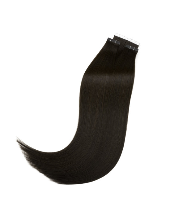 Tape Extensions 50 cm Naturschwarz #1A – unsichtbar | Extens Hair