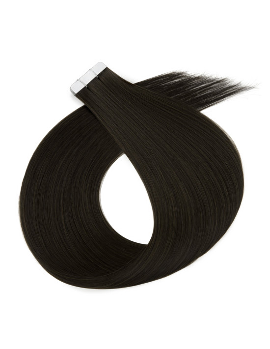 Tape Extensions 50 cm Naturschwarz #1A – unsichtbar | Extens Hair