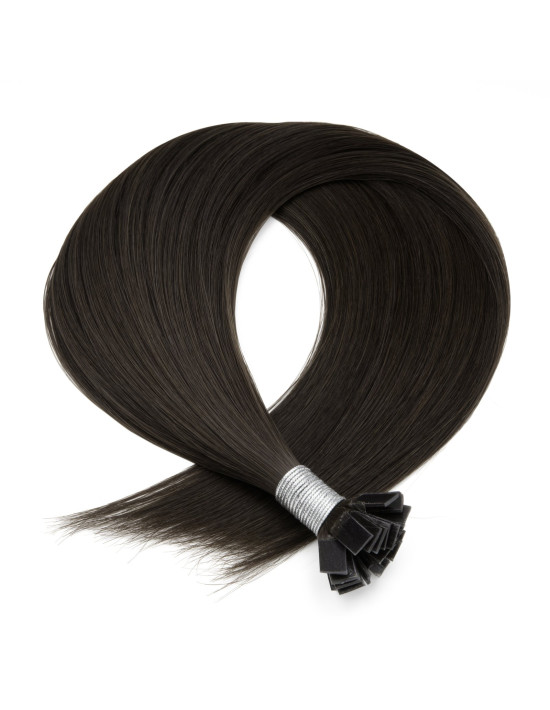 Keratin Extensions 30 cm Naturschwarz #1A | Extens Hair