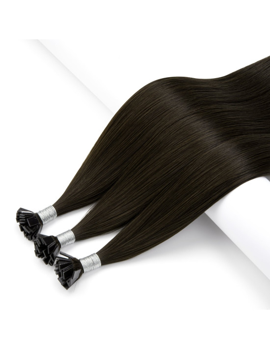 Keratin Extensions 30 cm Naturschwarz #1A | Extens Hair