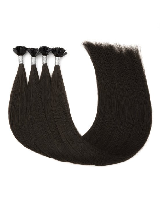 Keratin Bondings 50 cm Naturschwarz #1A | Extens Hair