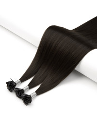 Keratin Bondings 50 cm Naturschwarz #1A | Extens Hair