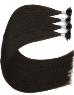 Keratin Mikro-Kapseln 60 cm Naturschwarz #1A | Extens Hair