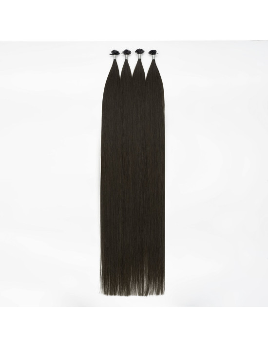 Keratin Mikro-Kapseln 60 cm Naturschwarz #1A | Extens Hair