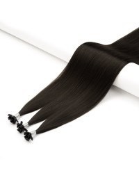 Extensions kératine micro capsules 60 cm Noir Naturel #1A | Extens Hair