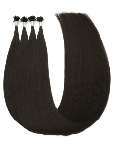 Keratin Extensions 70 cm Naturschwarz #1A – XXL | Extens Hair
