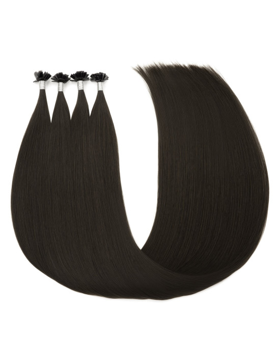 Extension kératine 70 cm Noir Naturel #1A – XXL | Extens Hair