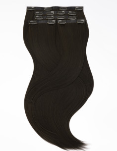 Extensions à clip Seamless 50 cm Noir Naturel #1A | Extens Hair