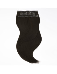 Extensions à clip Seamless 50 cm Noir Naturel #1A | Extens Hair